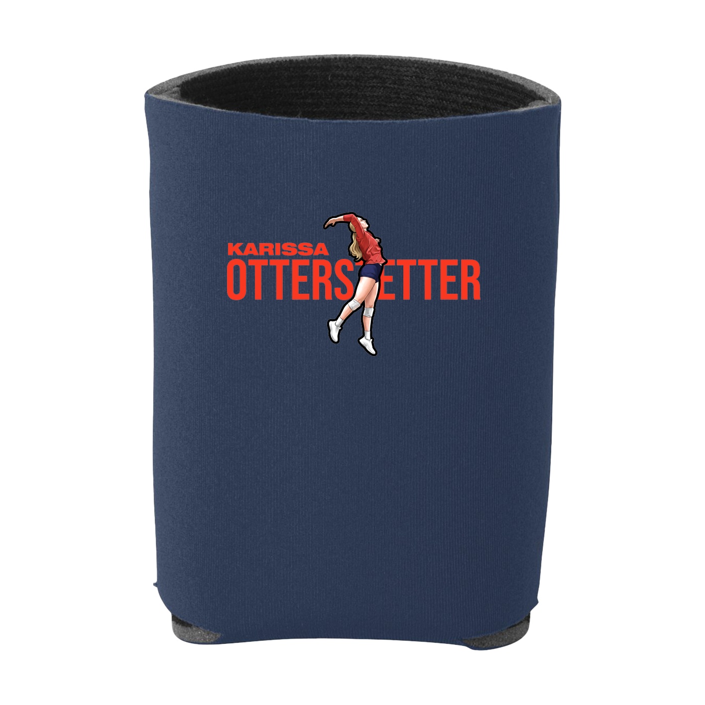 Can Holder — Player Name in Navy