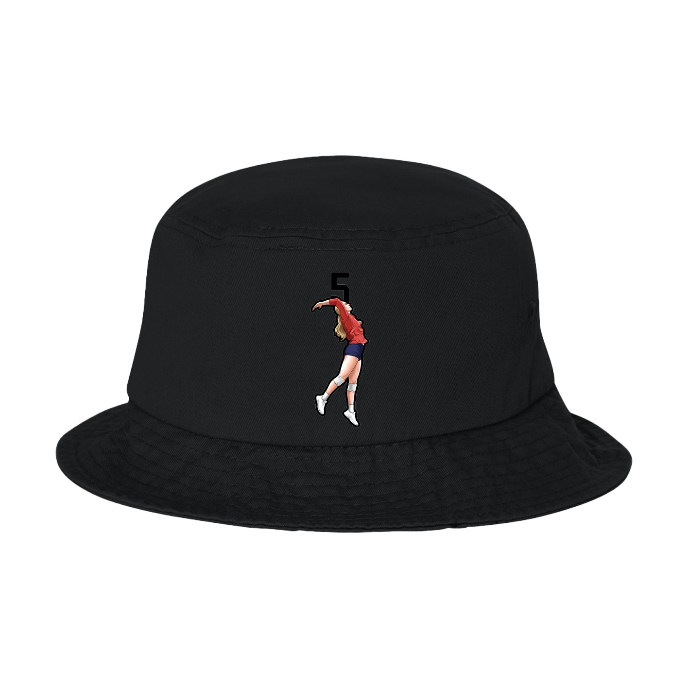 Bucket Cap — Number Top in Black