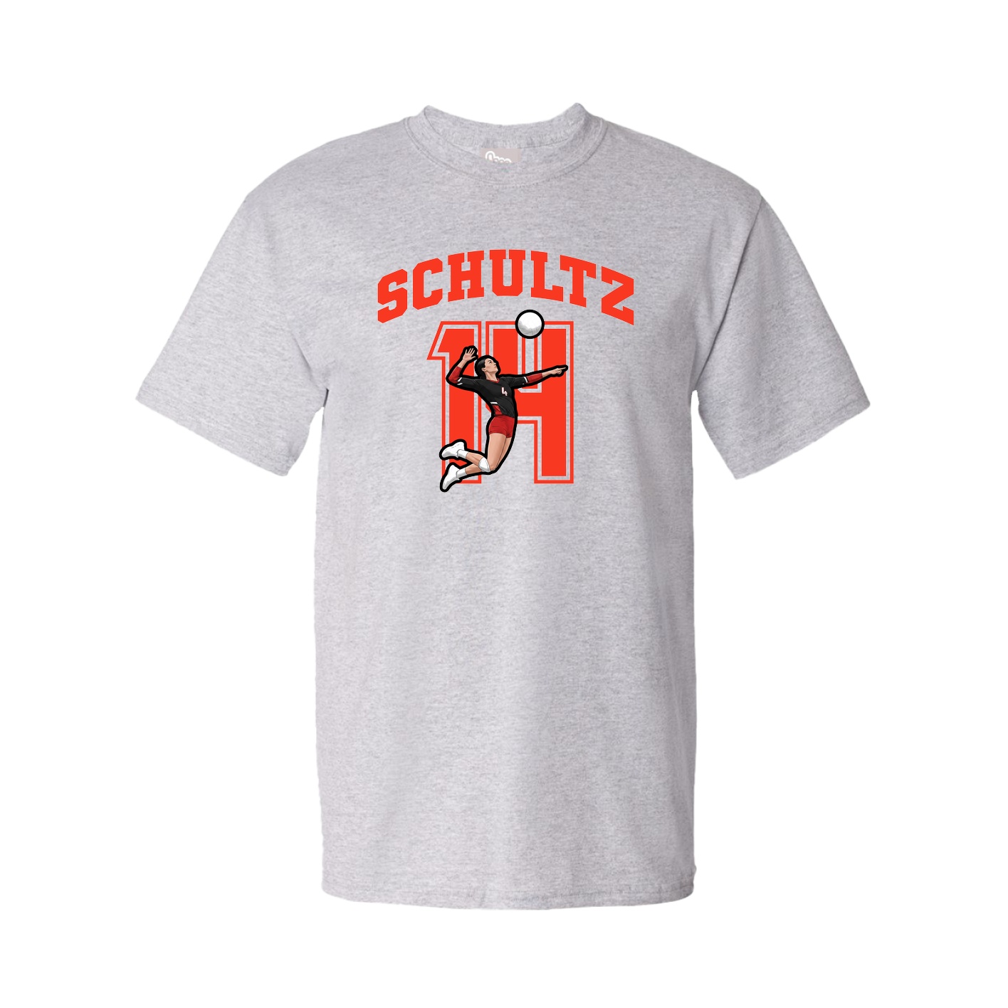 Youth Tee — Number in Grey