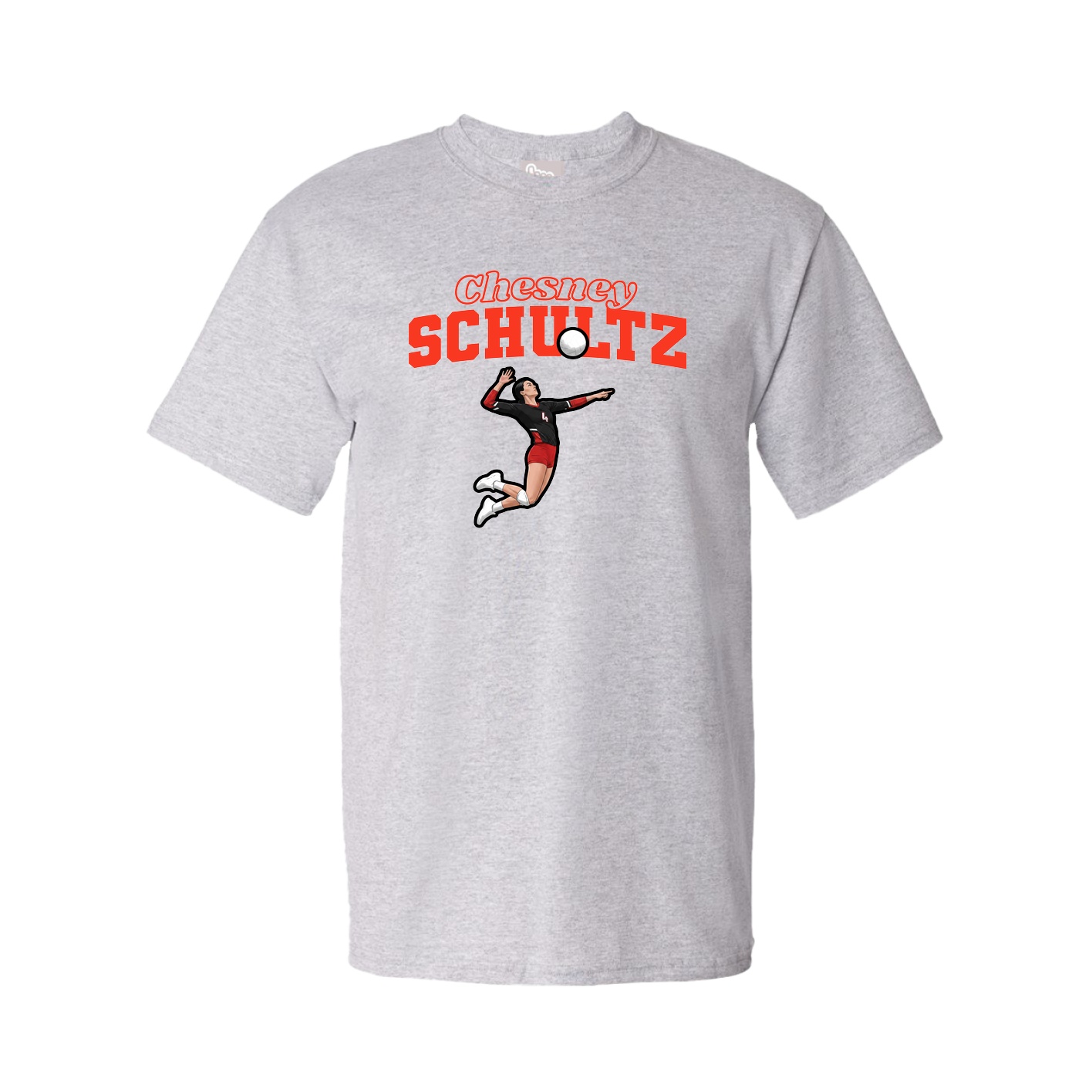 Youth Tee — Name Arch in Grey