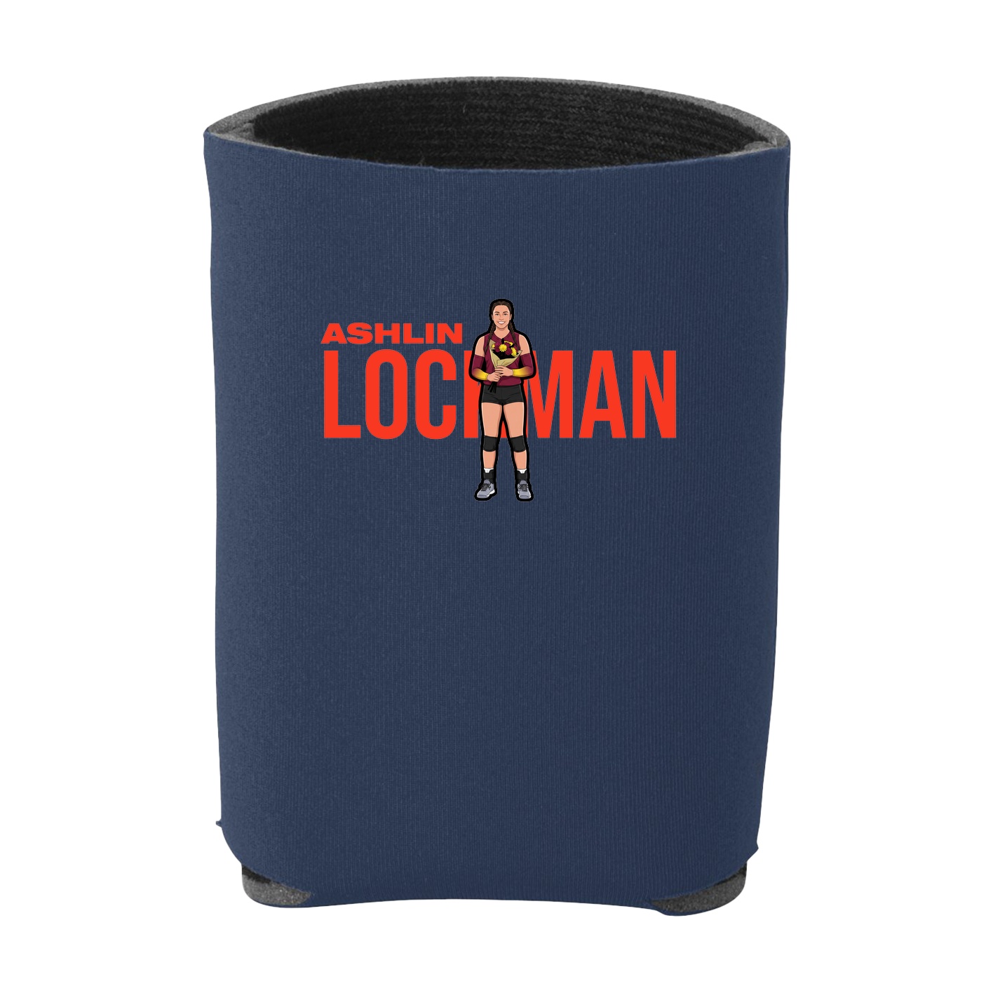 Can Holder — Player Name in Navy
