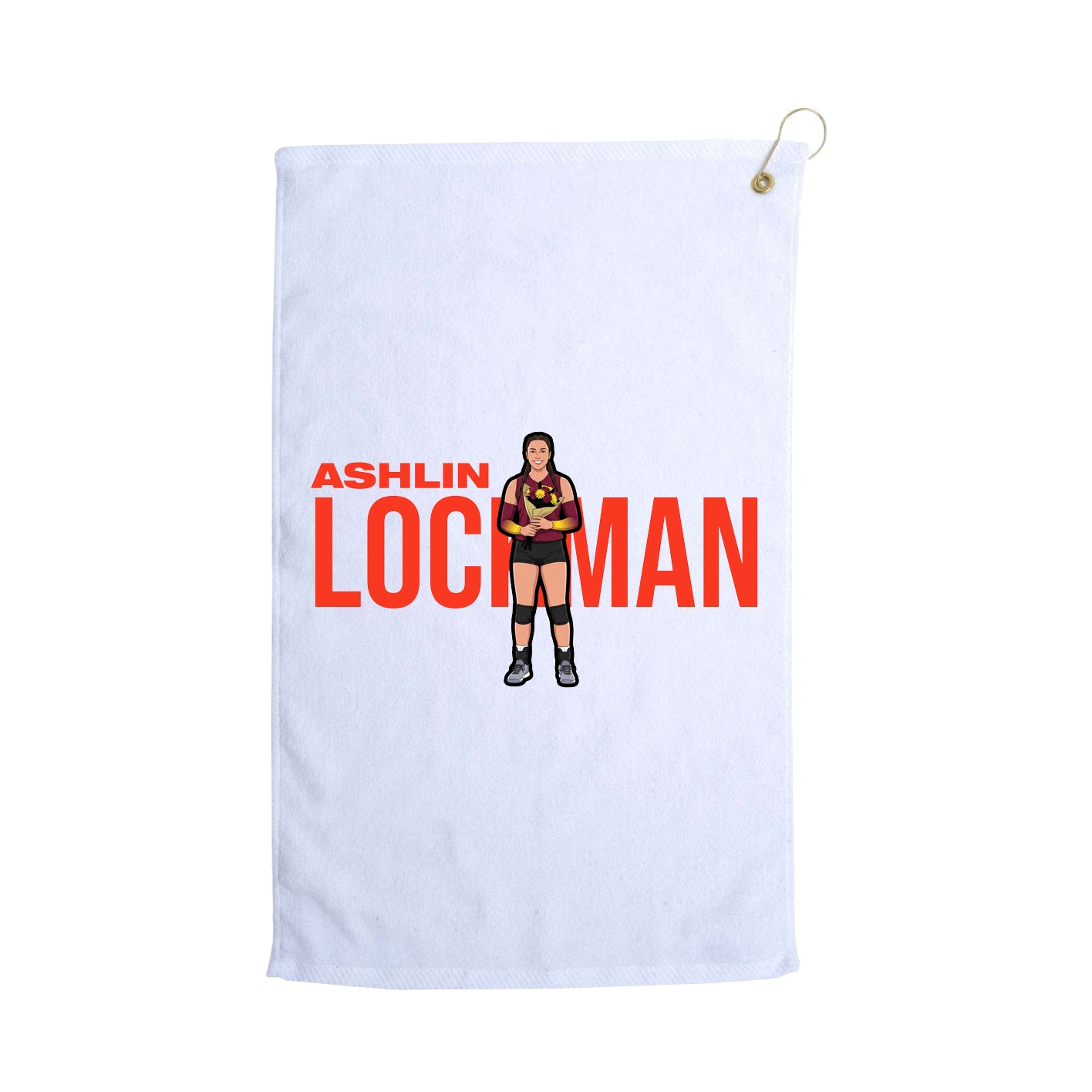 Golf Towel — Player Name in White