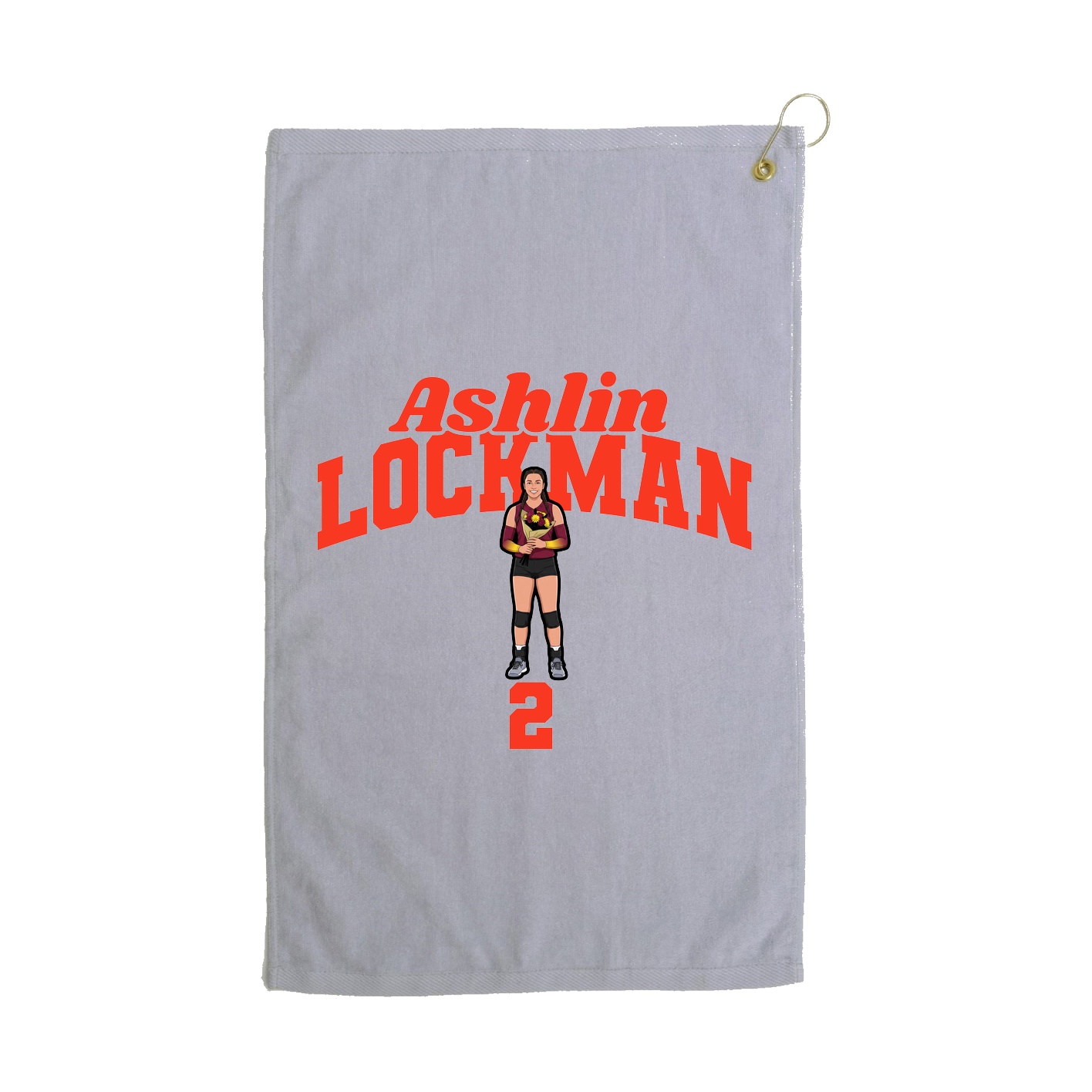 Golf Towel — Signature Arch in Grey