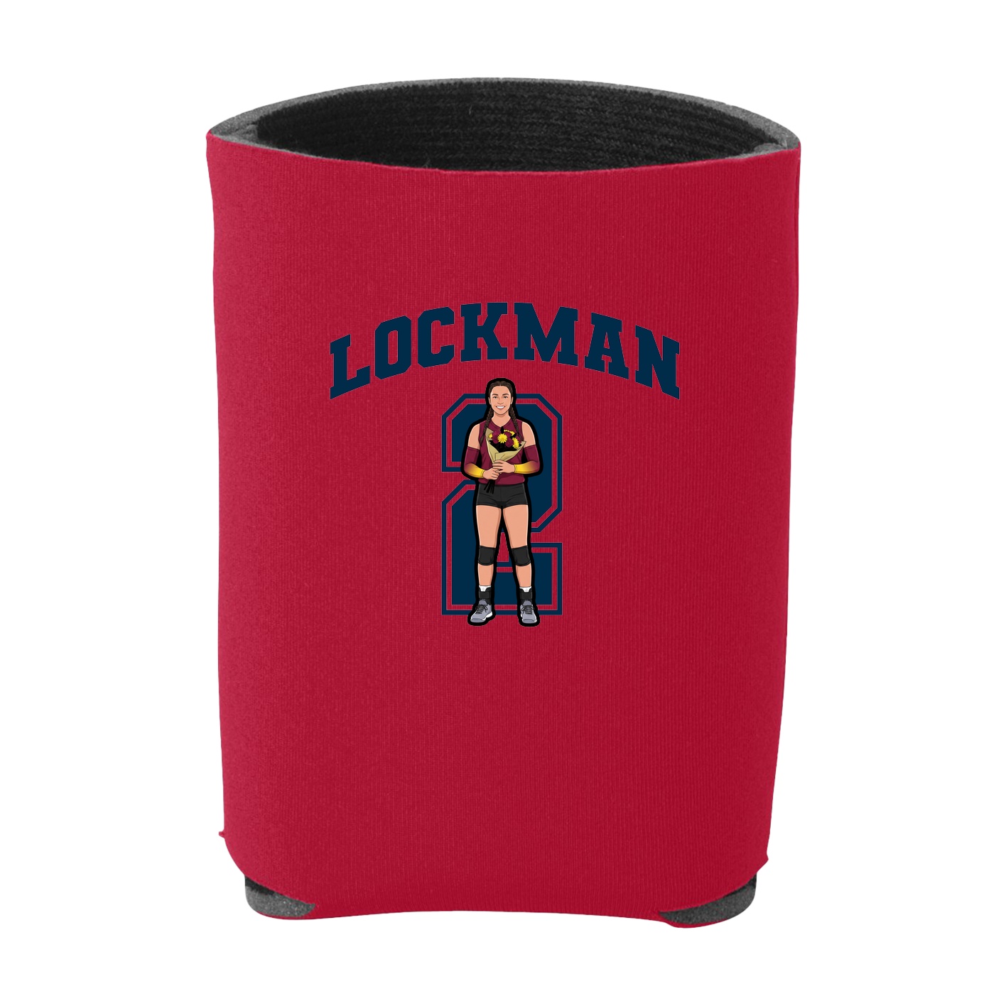 Can Holder — Number in Red