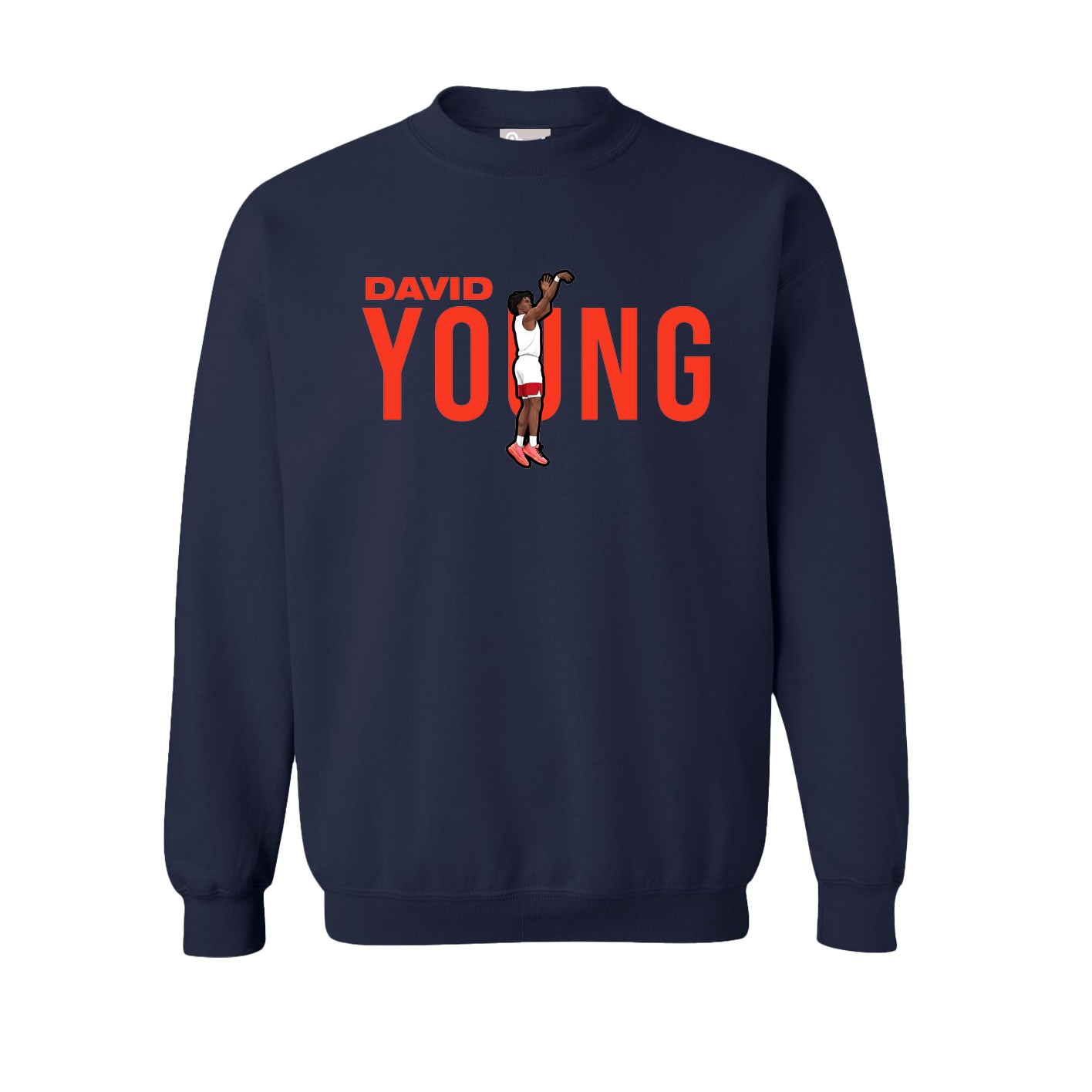 Fleece Crew — Player Name in Navy