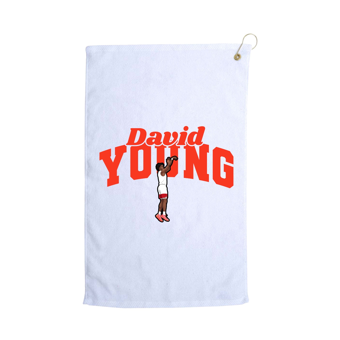 Golf Towel — Signature Arch in White