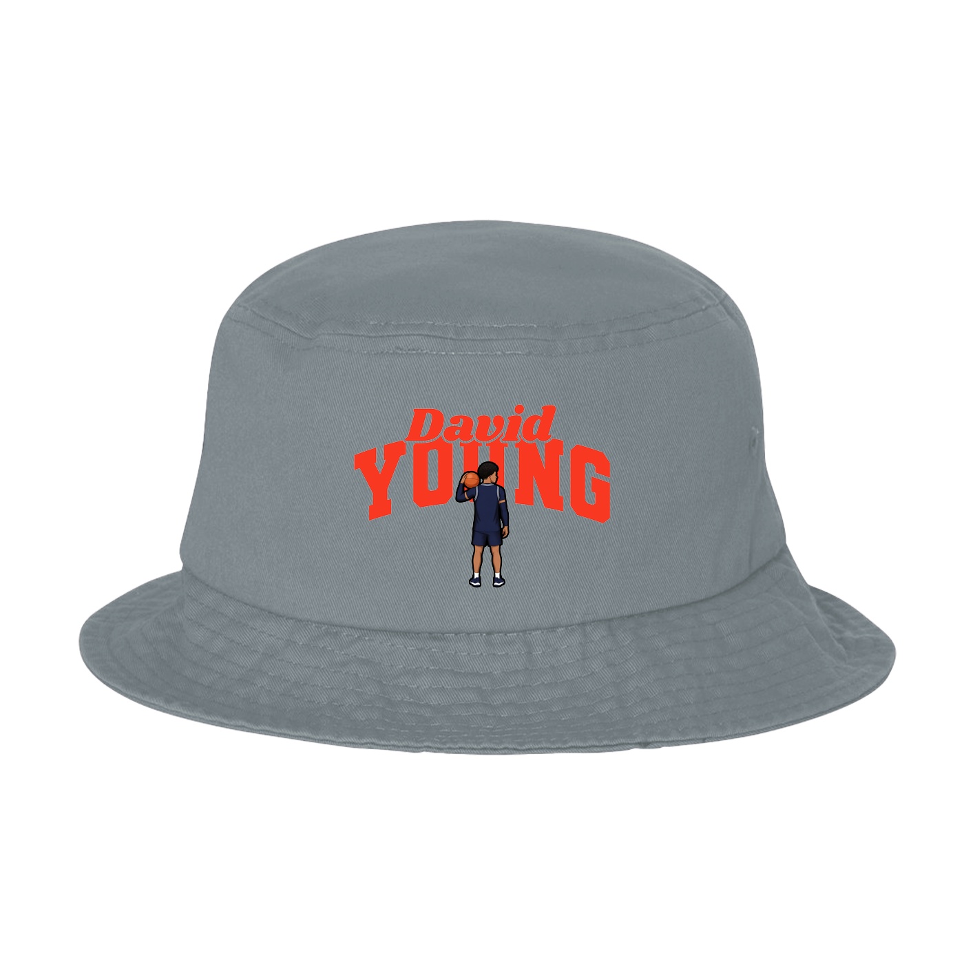Bucket Cap — Signature Arch in Grey
