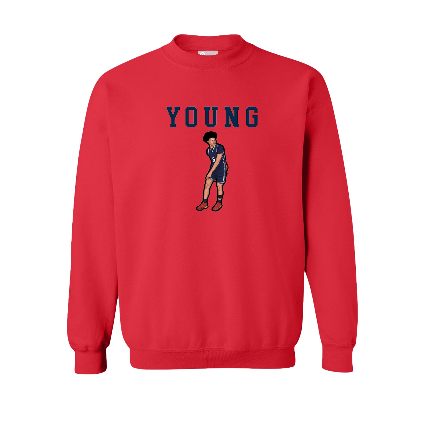 Fleece Crew — Shirsey in Red
