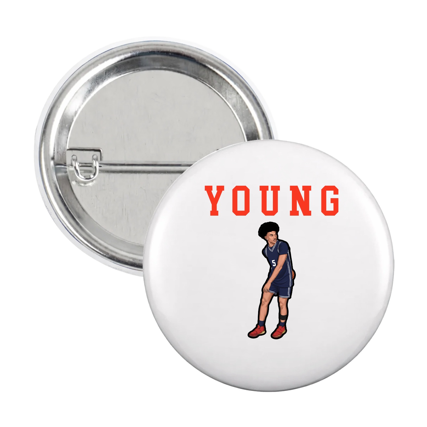 Game Day Button — Shirsey in White