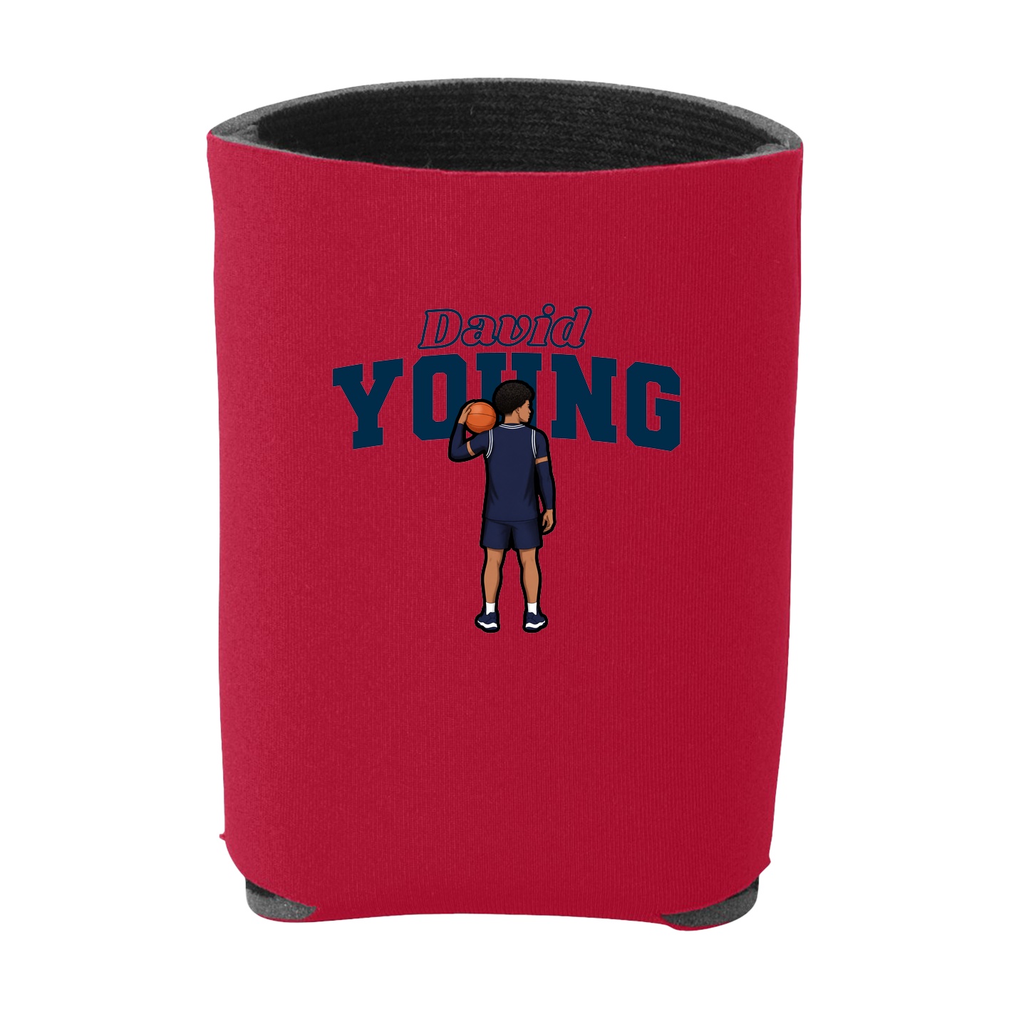 Can Holder — Name Arch in Red