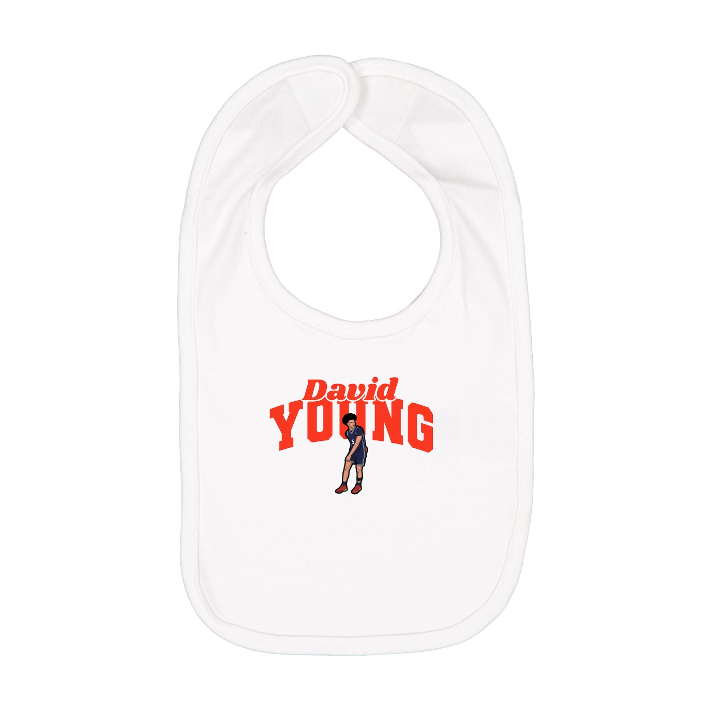 Infant Bib — Signature Arch in White