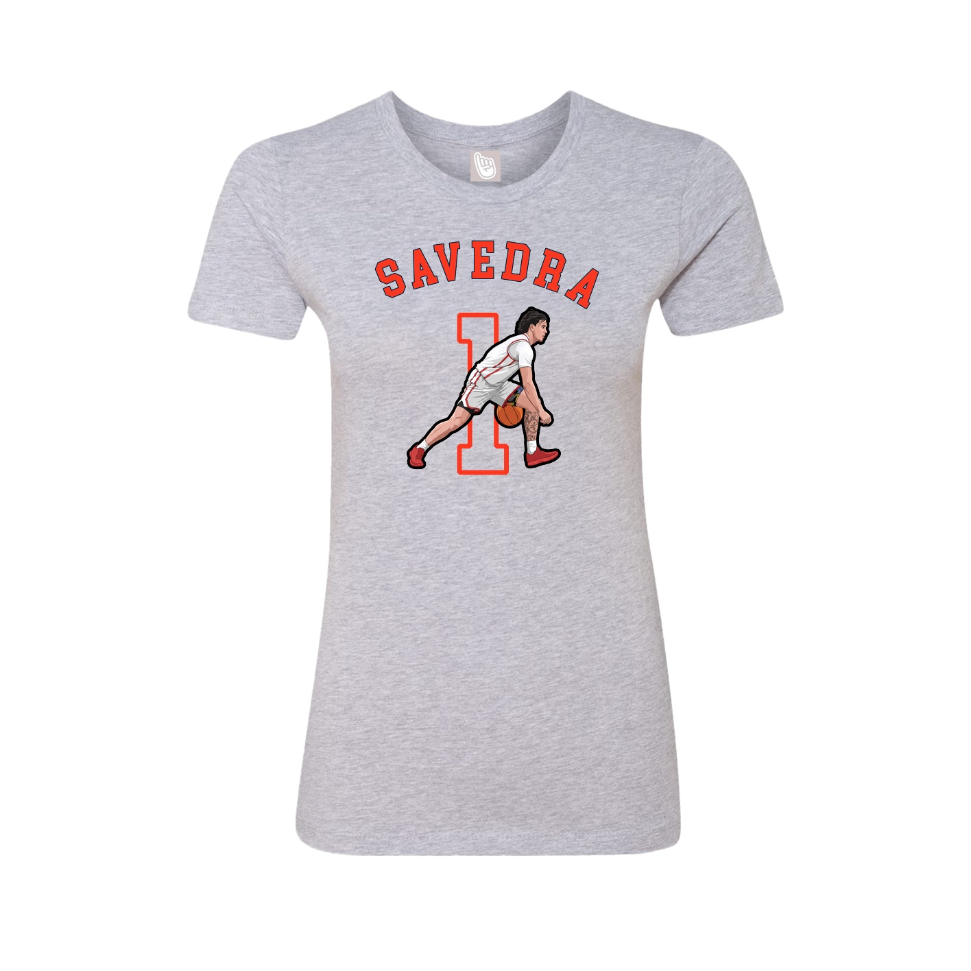 Fitted Women's Tee — Shirsey Arch in Grey