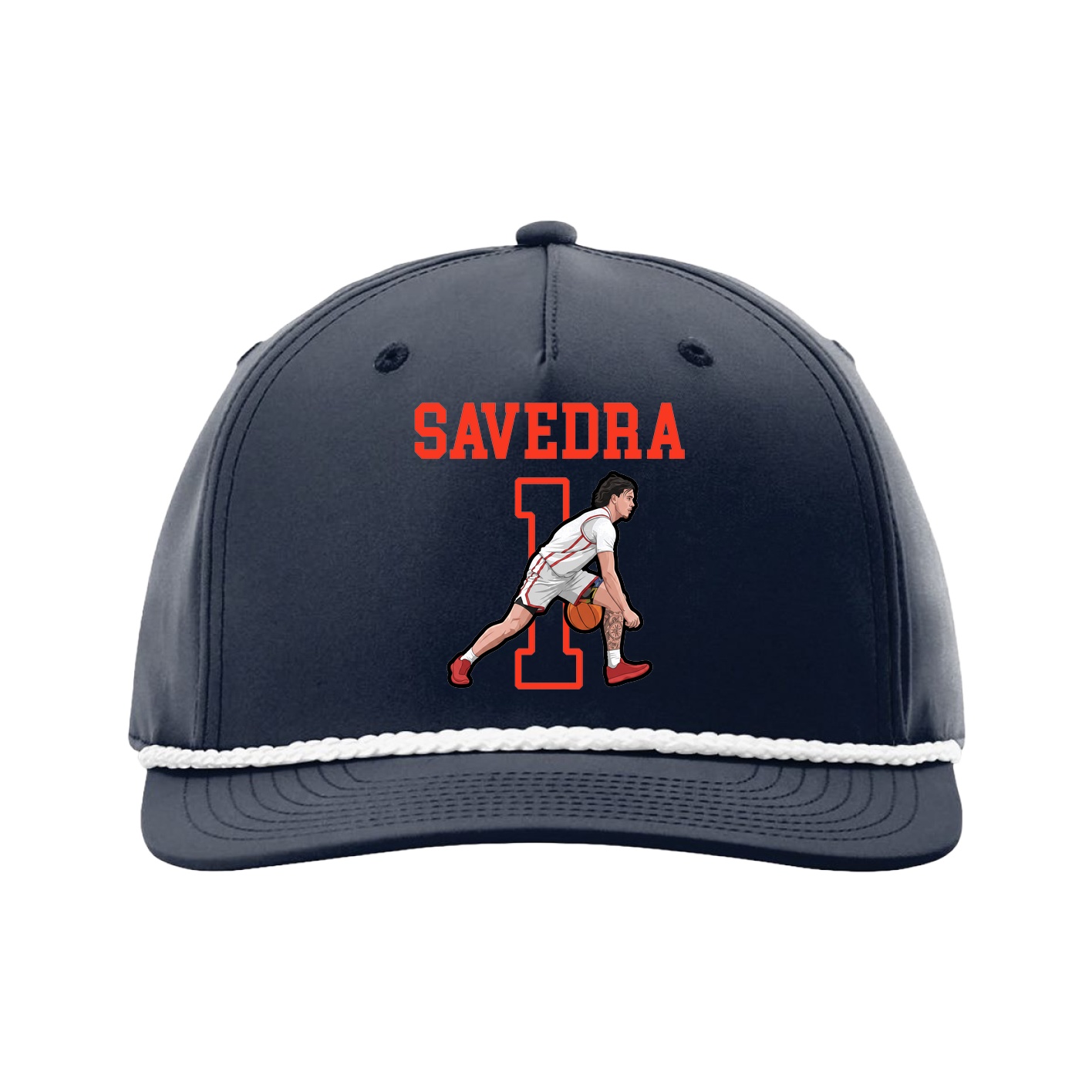 Five-Panel Classic Rope Cap — Shirsey in Navy