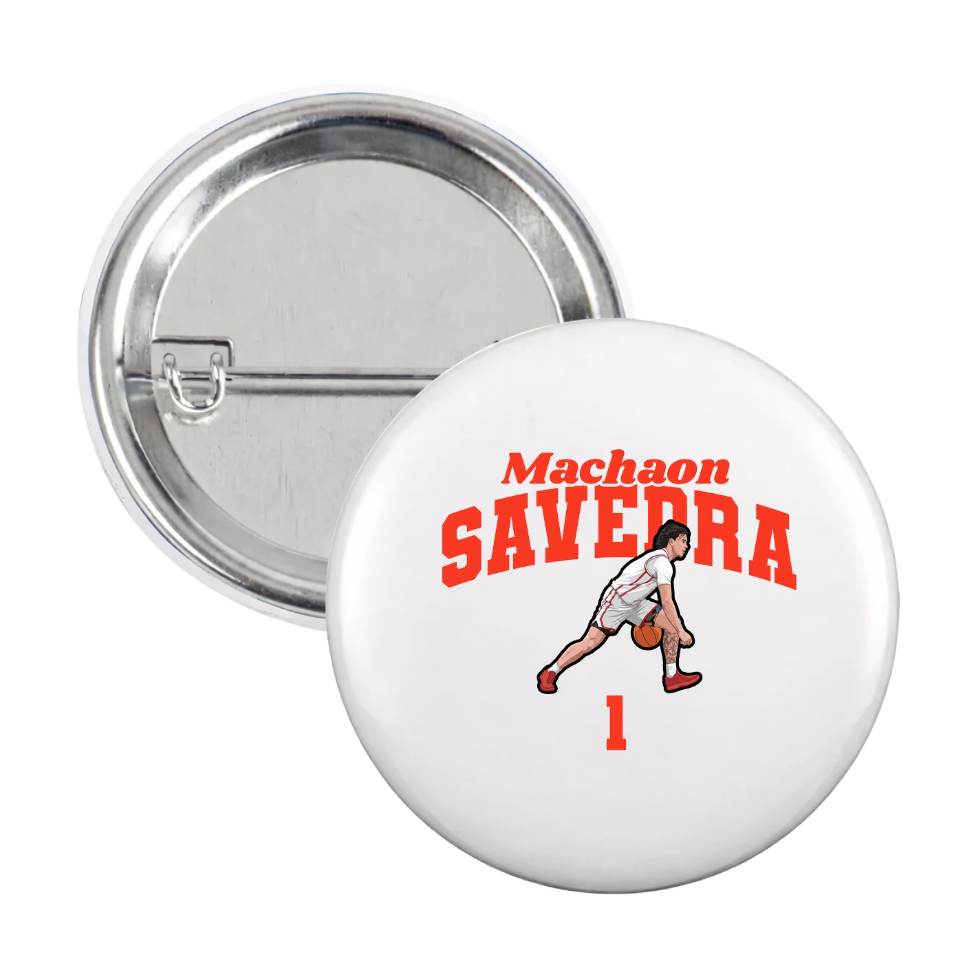 Game Day Button — Signature Arch in White