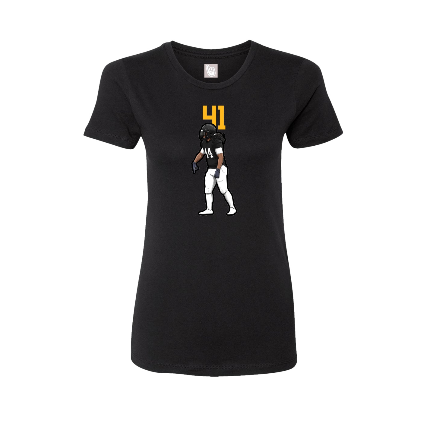 Womens Tee — Number Top in Black