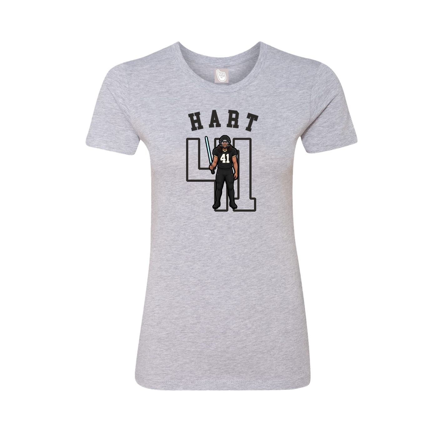 Fitted Women's Tee — Shirsey Arch in Grey