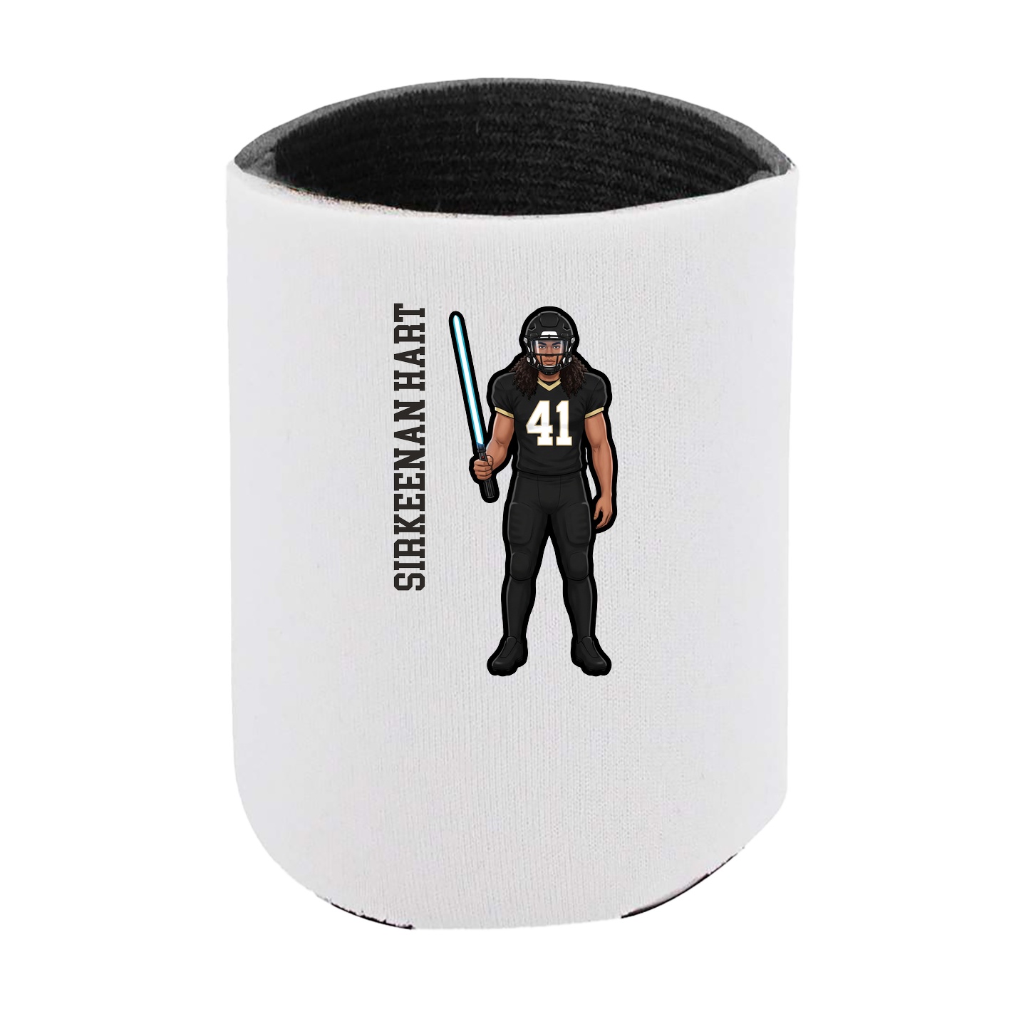 Can Holder — Name Vertical in White