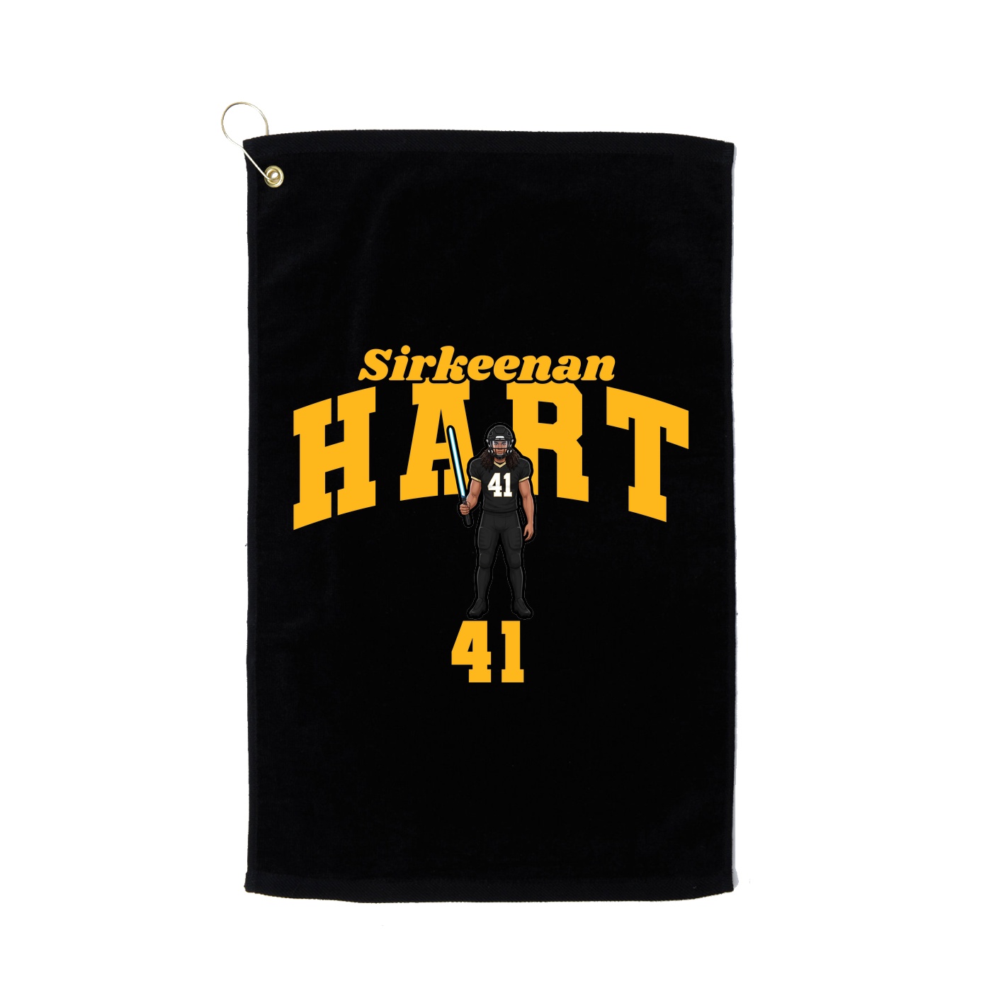 Golf Towel — Signature Arch in Black