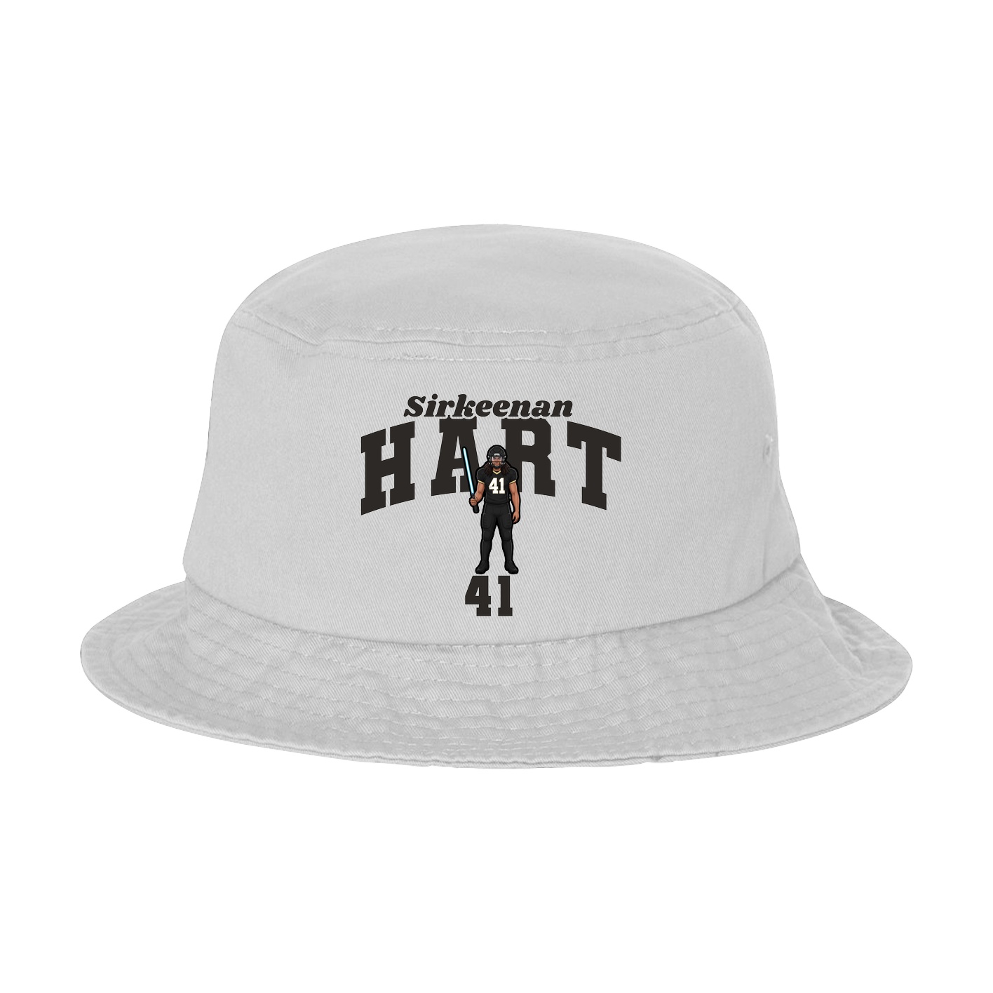 Bucket Cap — Signature Arch in White