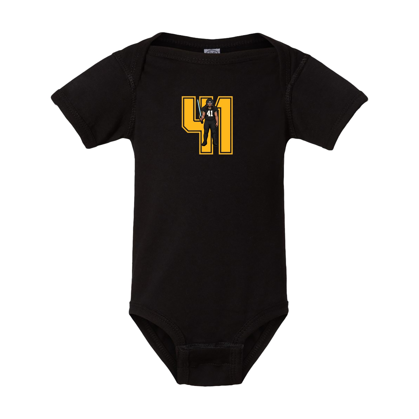 Baby Onesie — Number in Black
