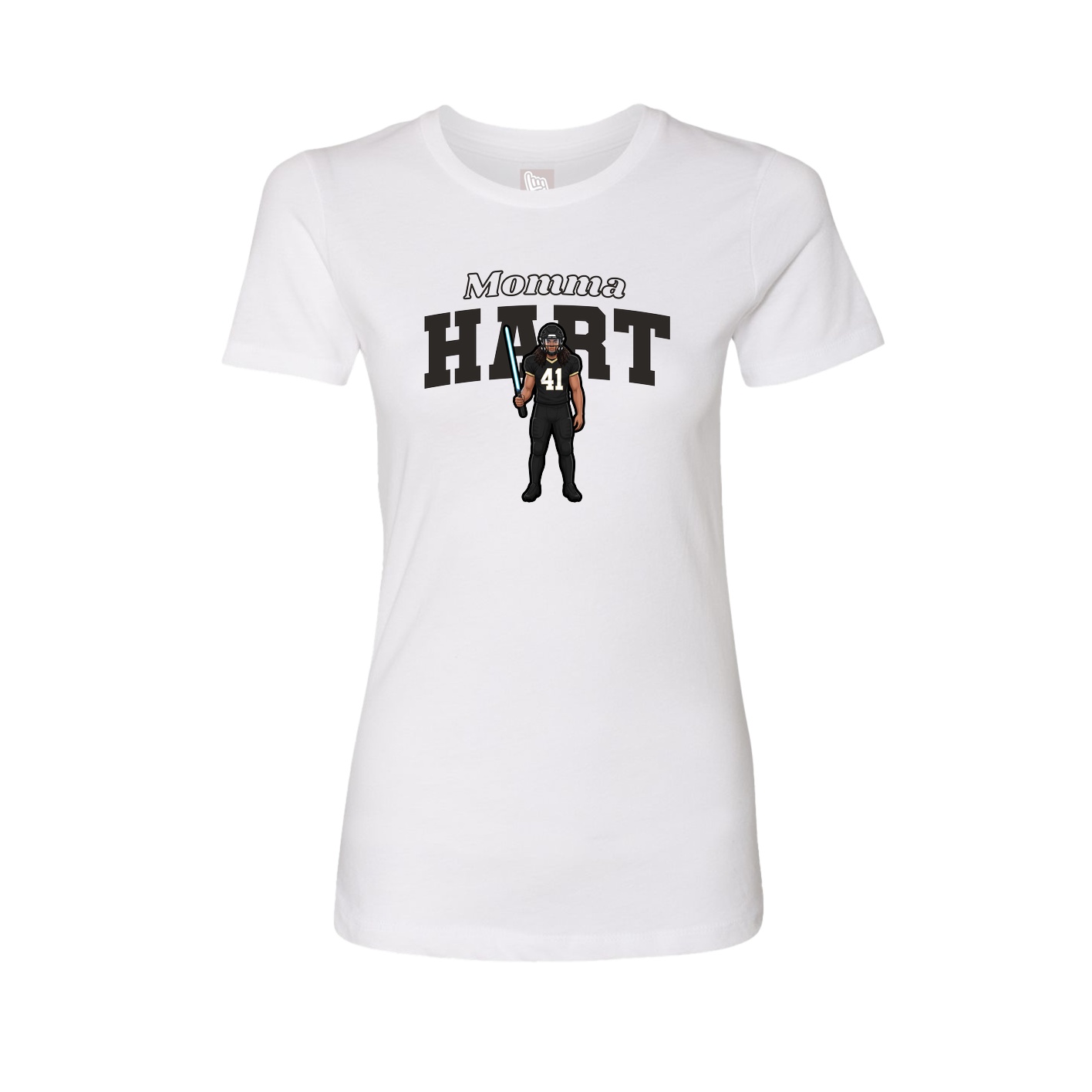 Womens Tee — Mothers Day Block in White