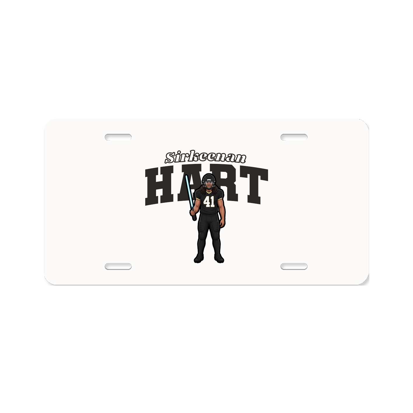 License Plate — Name Arch in Classic
