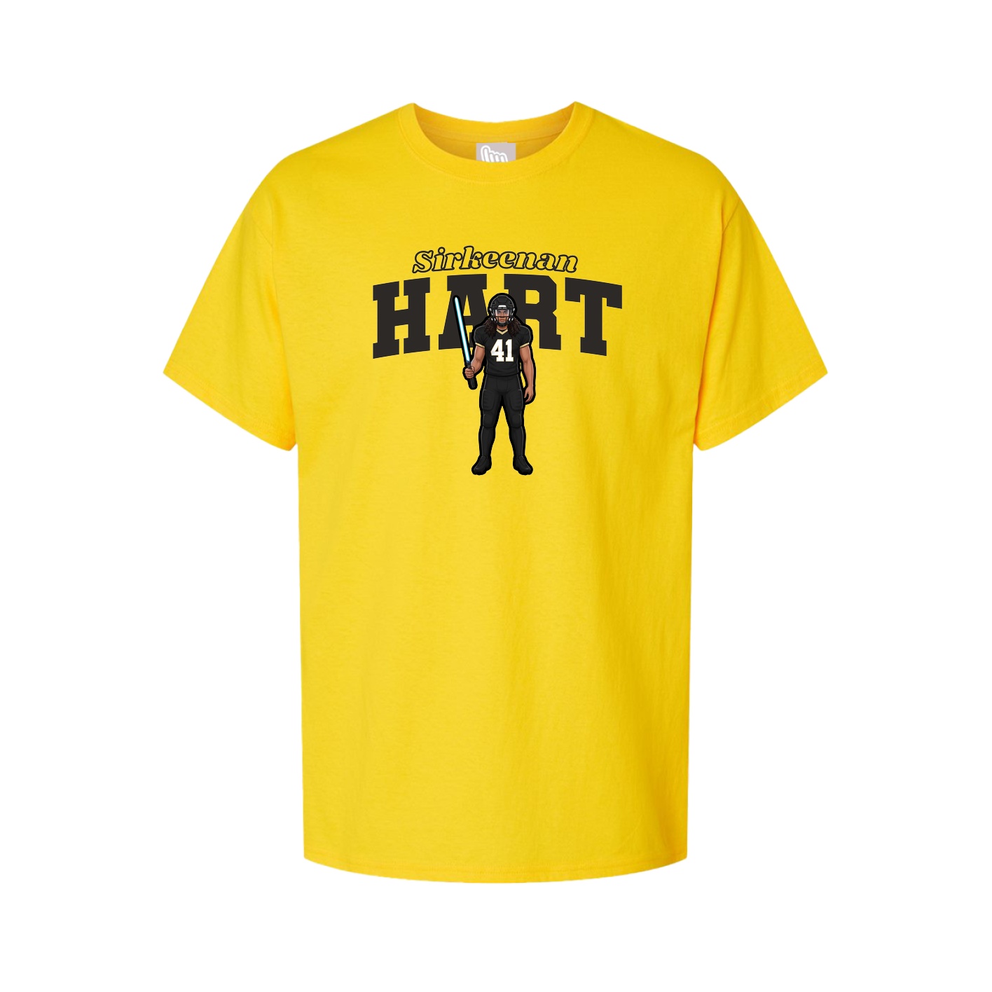 Youth Tee — Name Arch in Gold