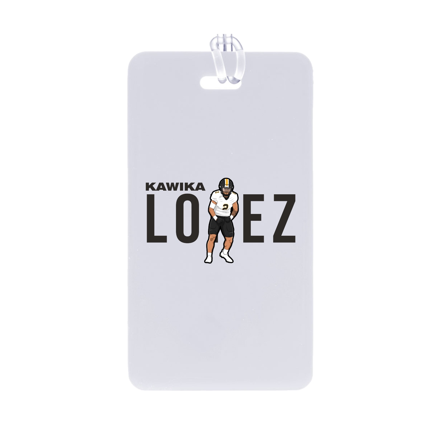 Bag Tag — Player Name in Classic