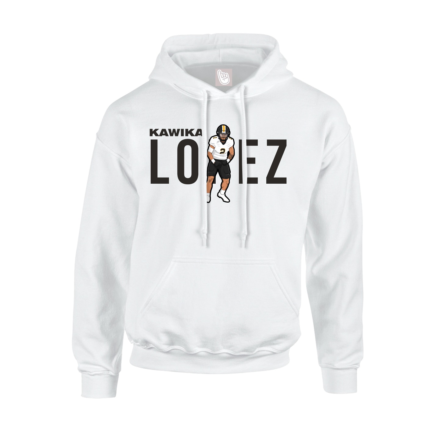 Hoodie — Player Name in White