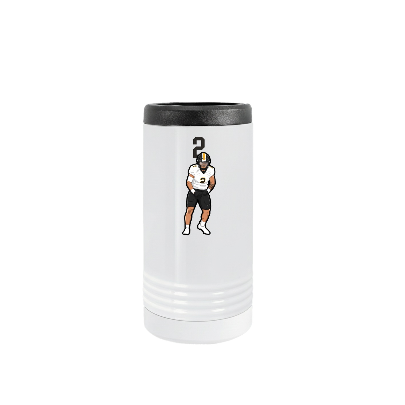 Slim Beverage Holder — Number Top in White