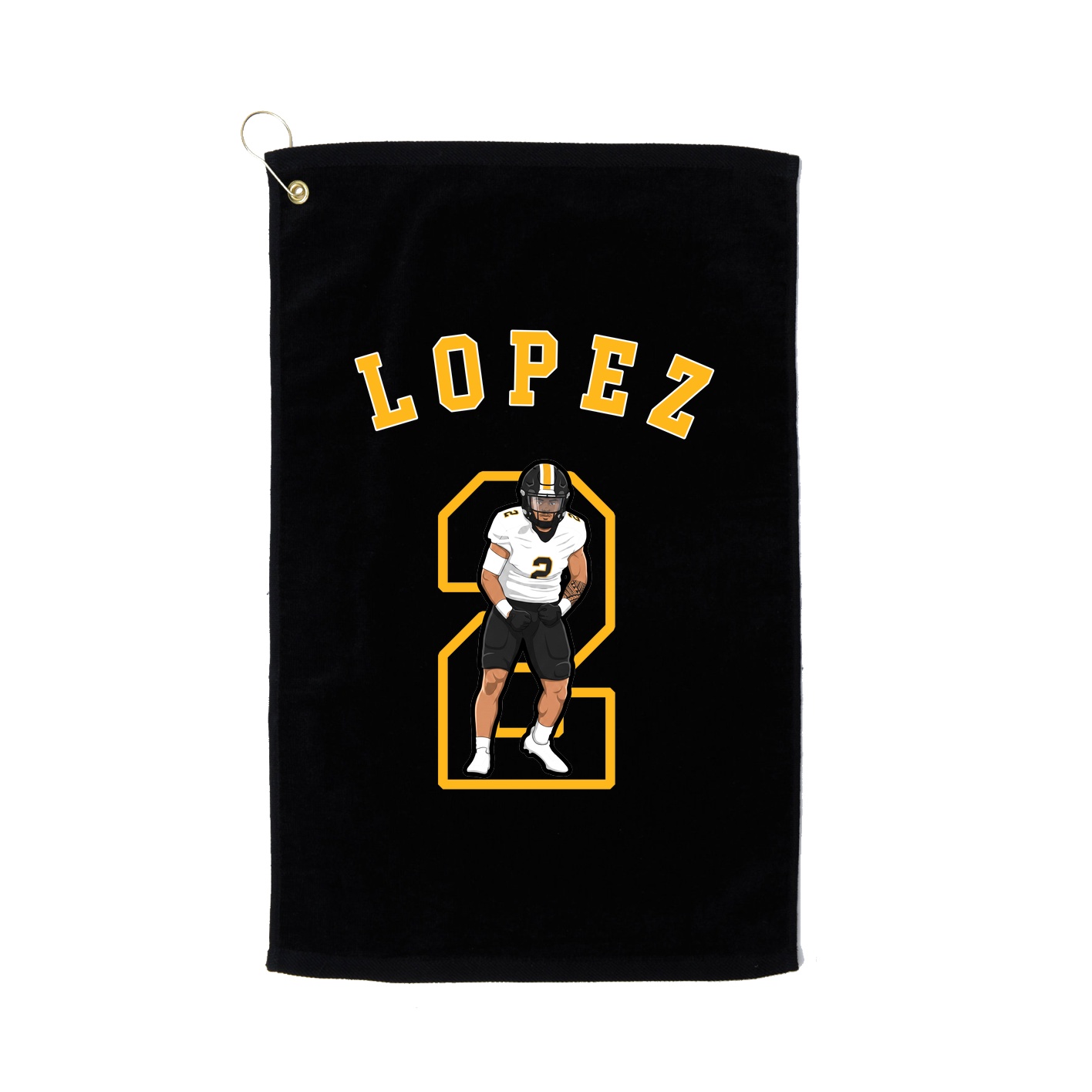 Golf Towel — Shirsey Arch in Black