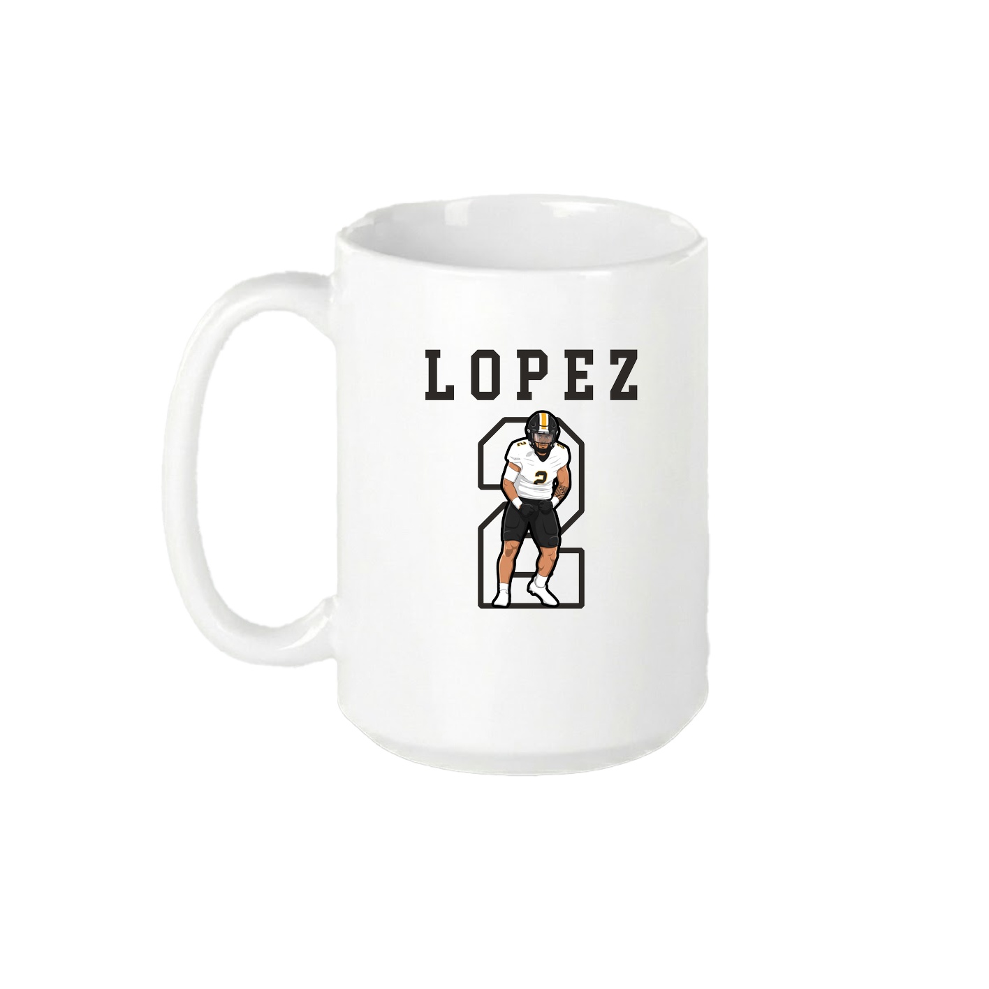 15oz Coffee Mug — Shirsey in White