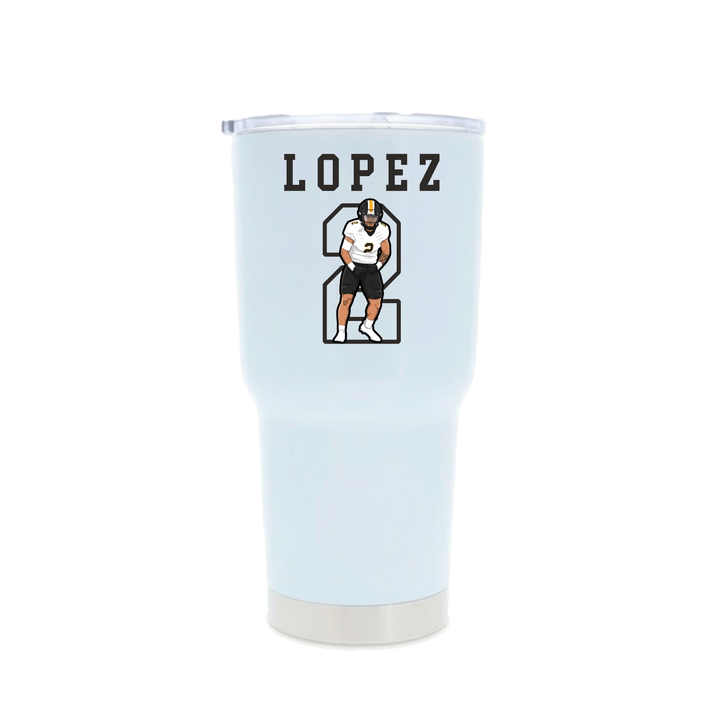 30oz Stainless Steel Tumbler — Shirsey in White