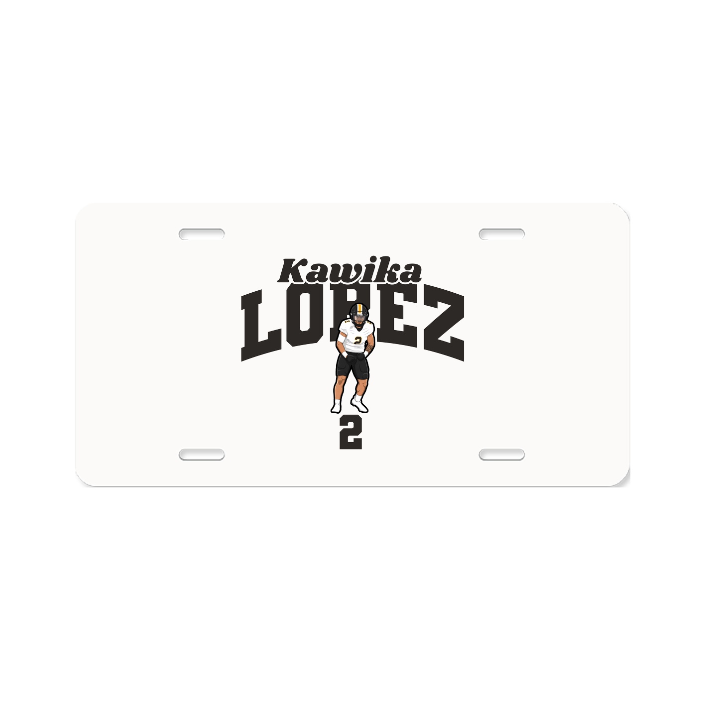 License Plate — Signature Arch in Classic