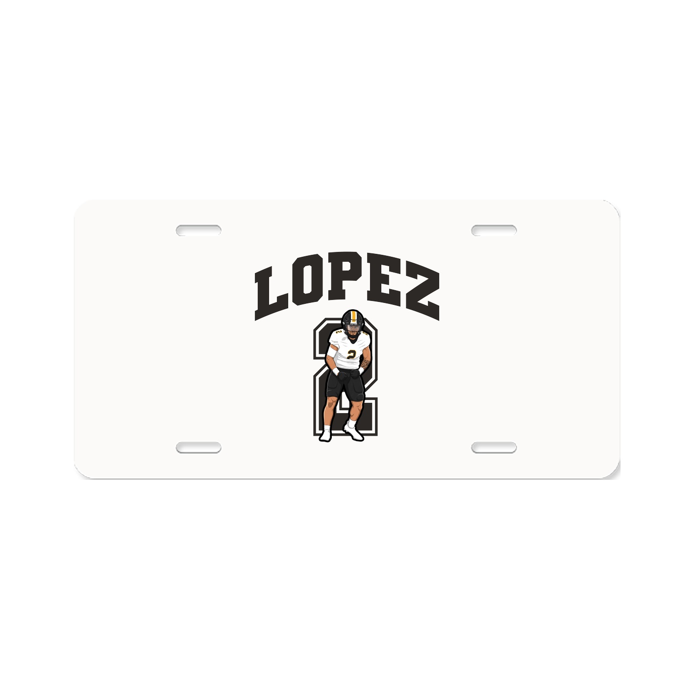 License Plate — Number in Classic