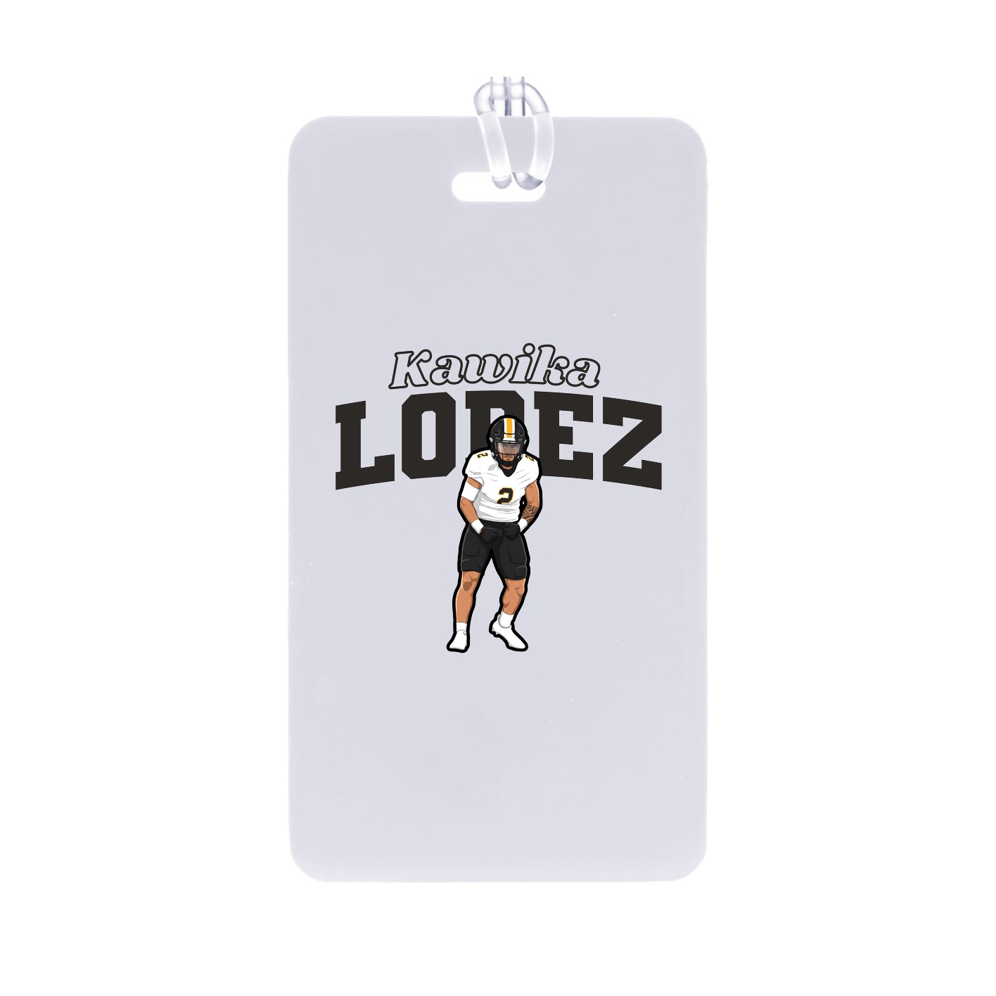 Bag Tag — Name Arch in Classic