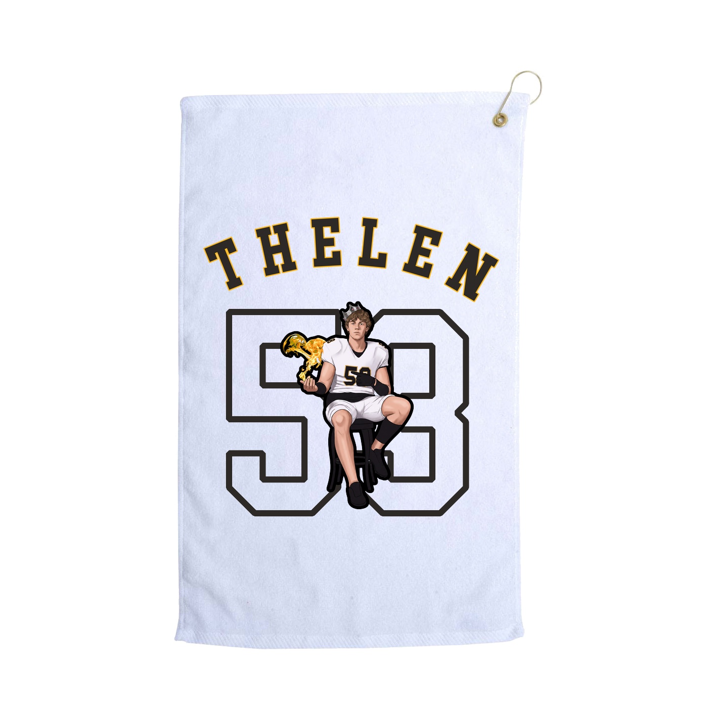 Golf Towel — Shirsey Arch in White