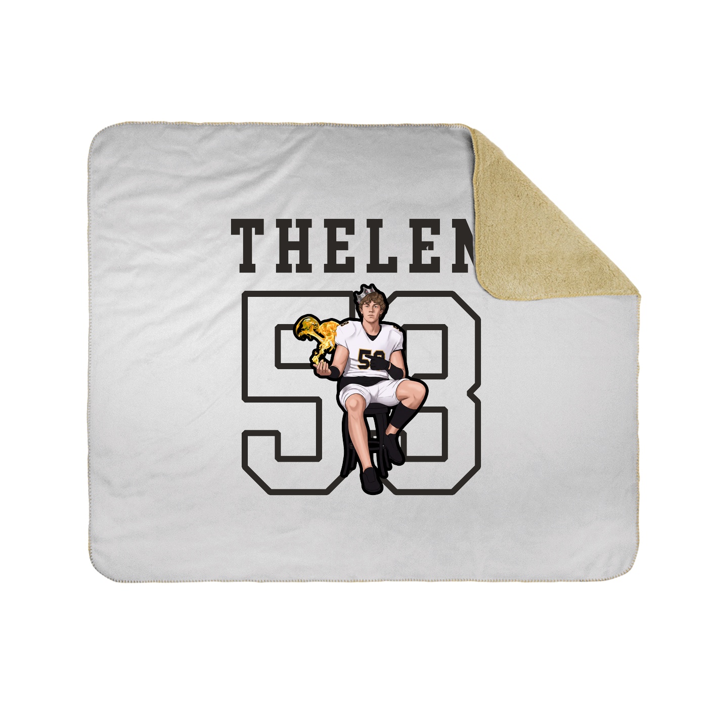 Throw Blanket — Shirsey in White