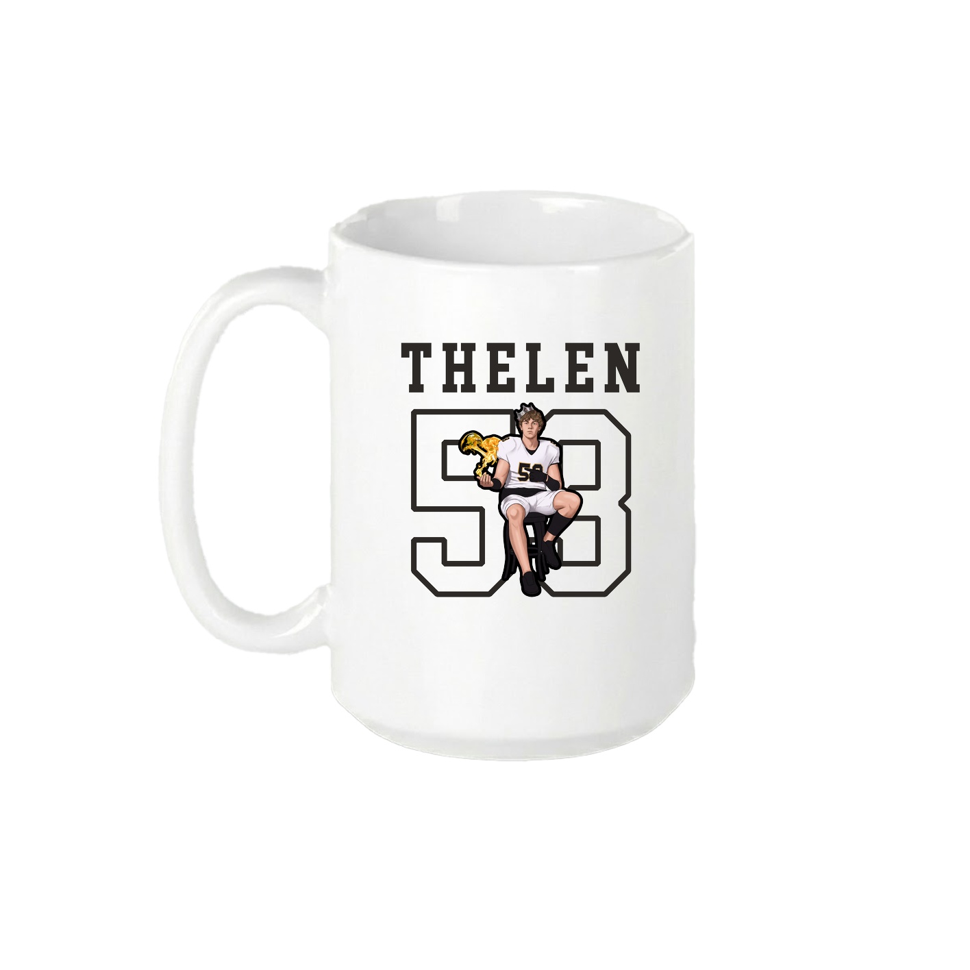 15oz Coffee Mug — Shirsey in White