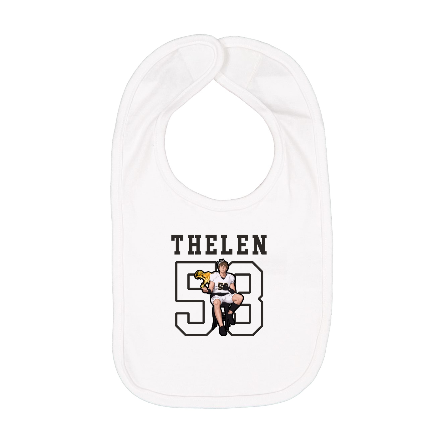 Infant Bib — Shirsey in White
