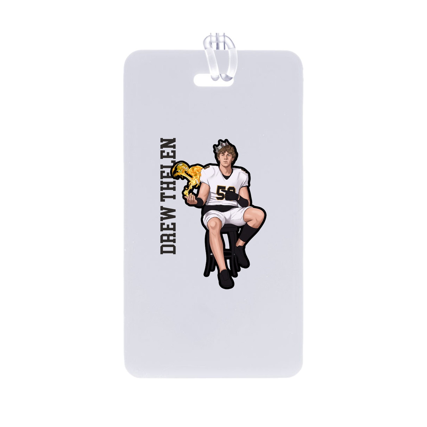 Bag Tag — Name Vertical in Classic