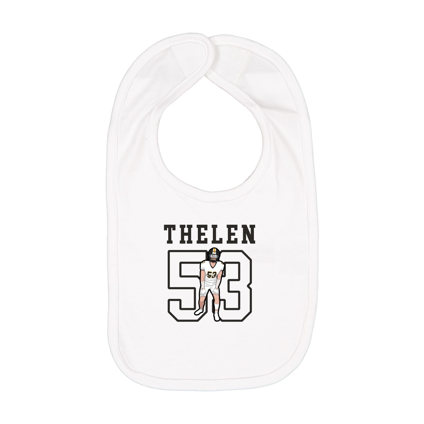Infant Bib — Shirsey in White