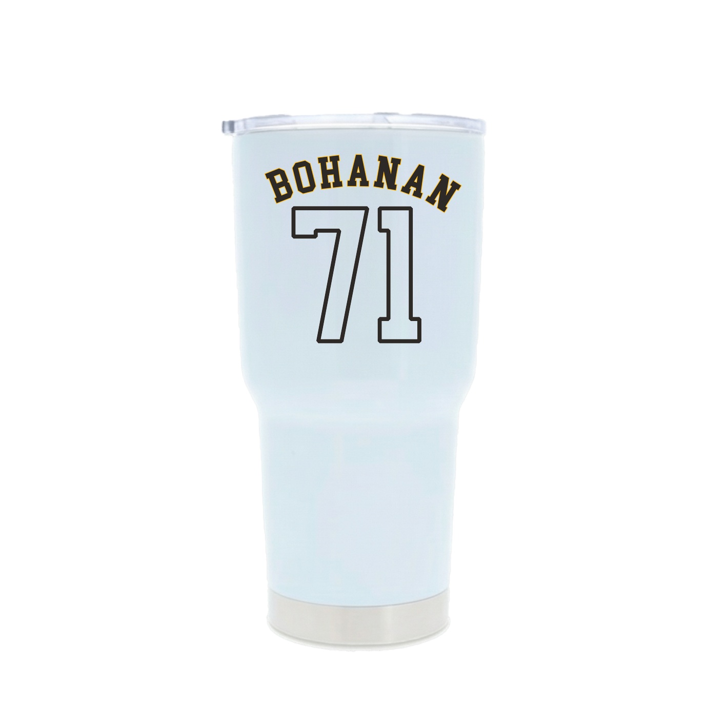 30oz Stainless Steel Tumbler — Shirsey Arch in White