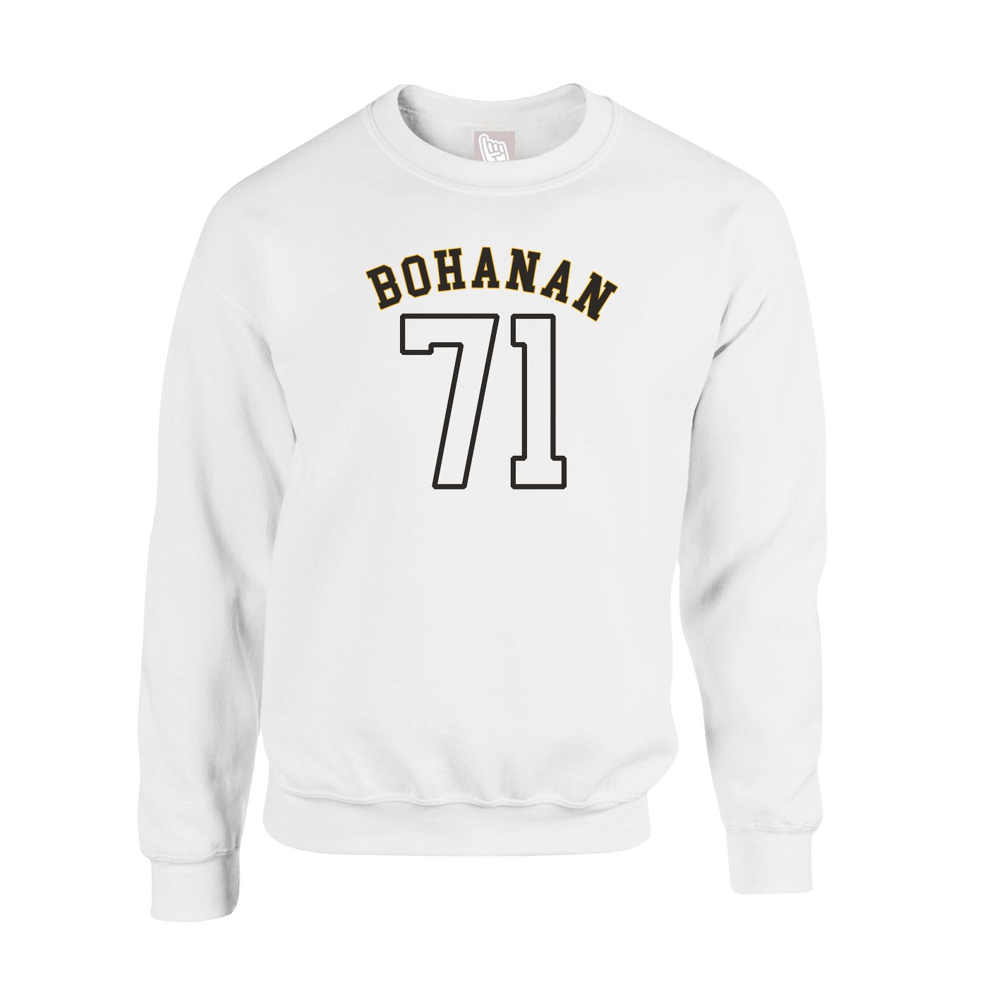Fleece Crew — Shirsey Arch in White