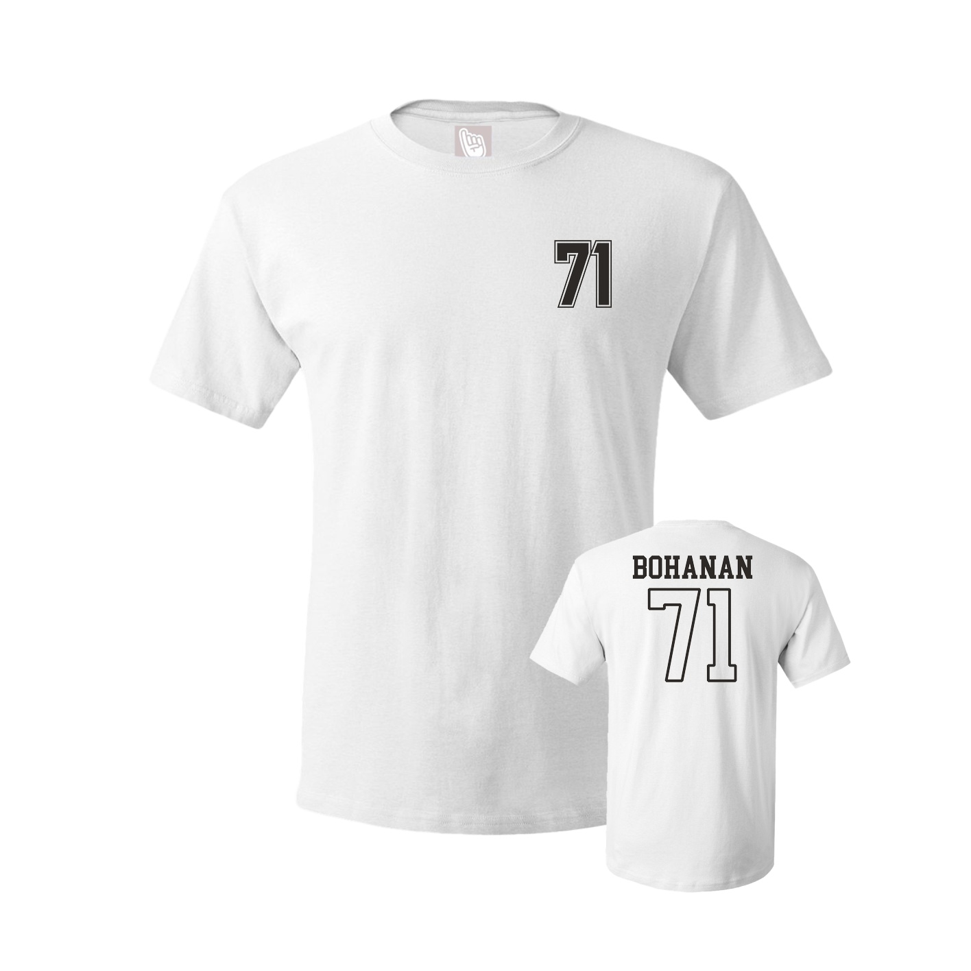 Youth Tee — Chest Back in White