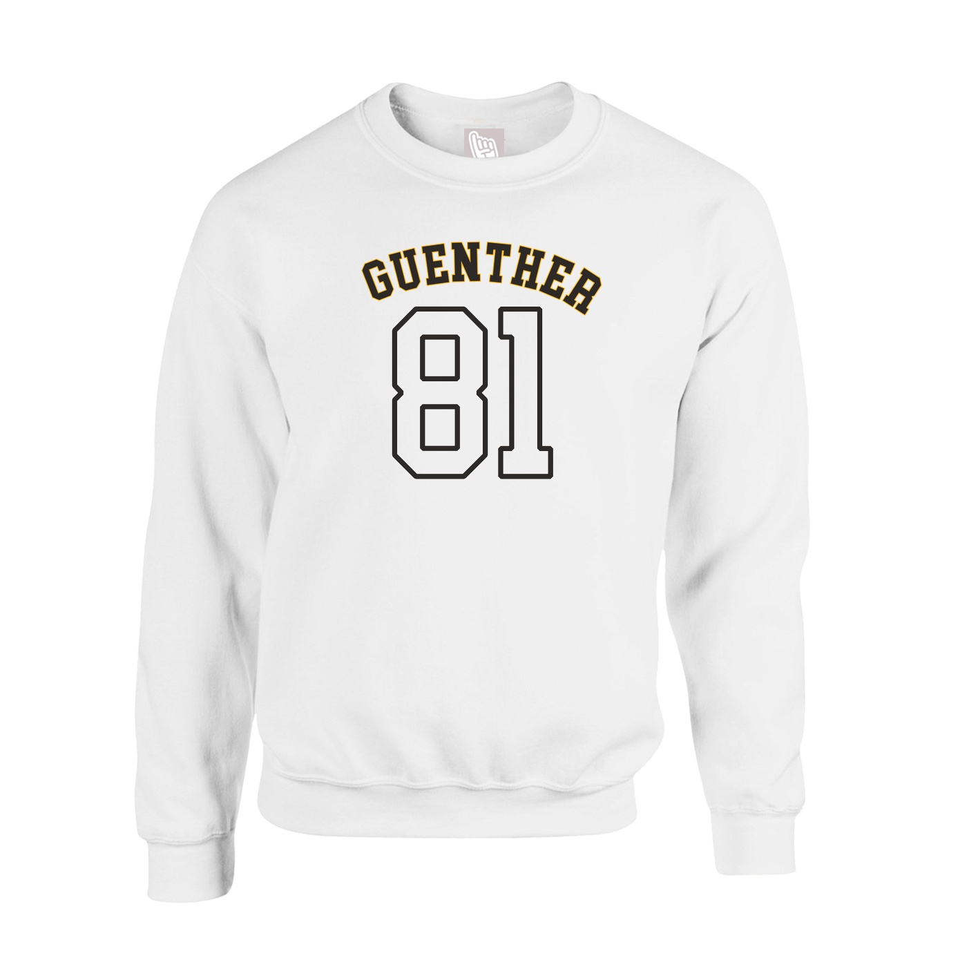 Fleece Crew — Shirsey Arch in White