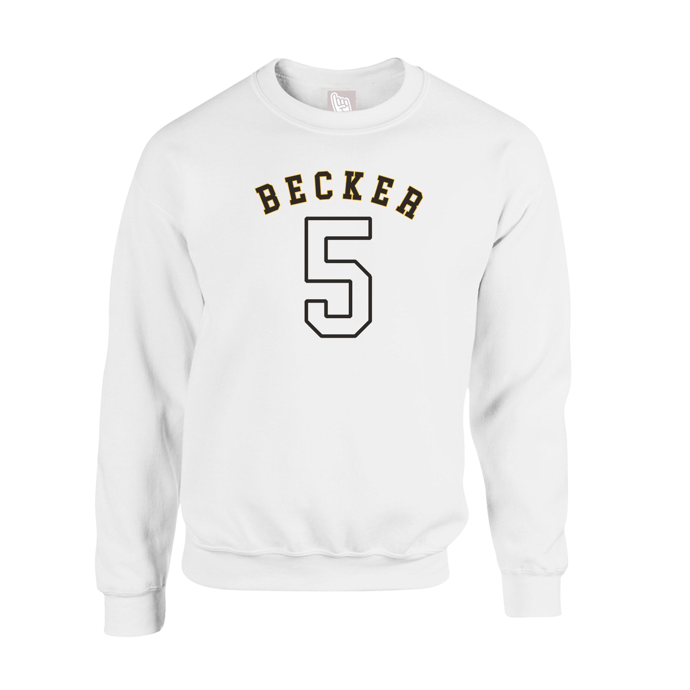 Fleece Crew — Shirsey Arch in White