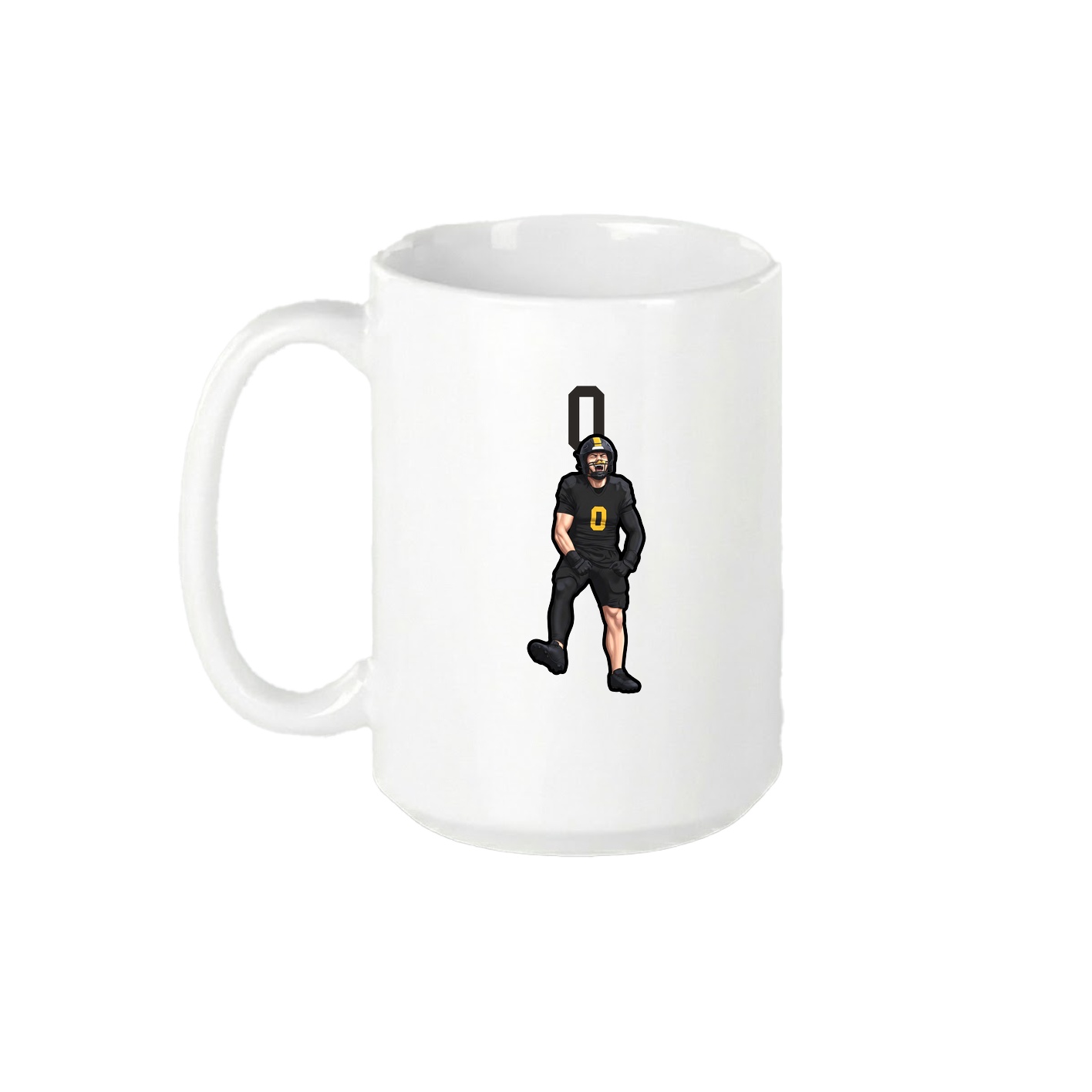 15oz Coffee Mug — Number Top in White