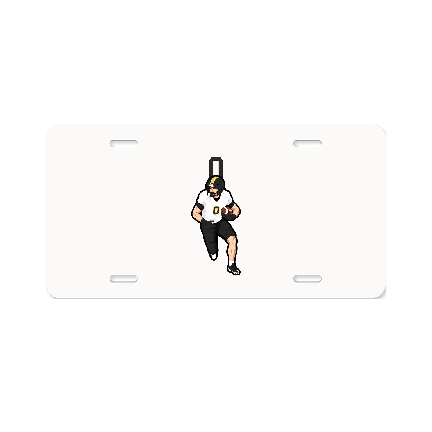 License Plate — Number Top in Classic