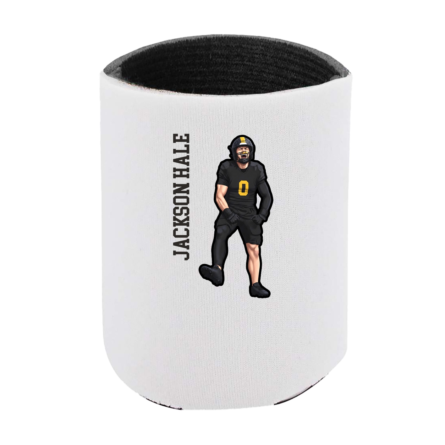 Can Holder — Name Vertical in White